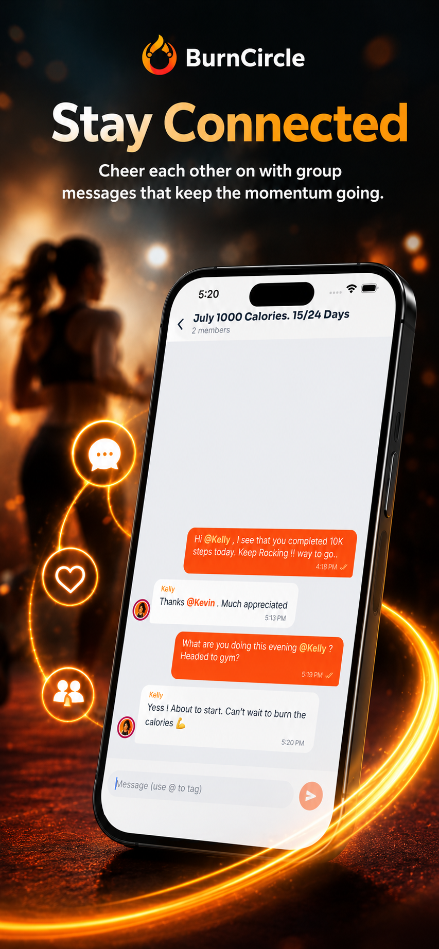 In-challenge group chat